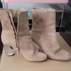 Jessica Simpson Tan Suede Heeled Boots